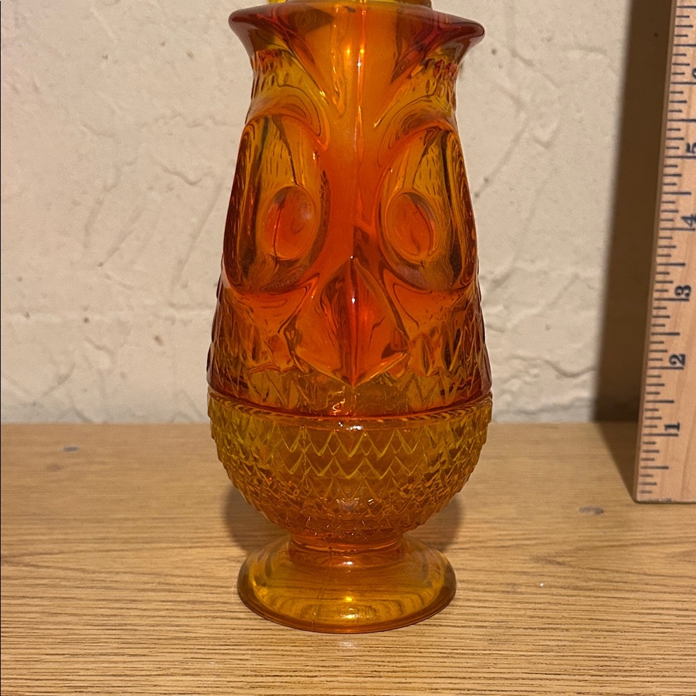 Vintage Viking orange fairy light. 7” tall. 
2 piece.